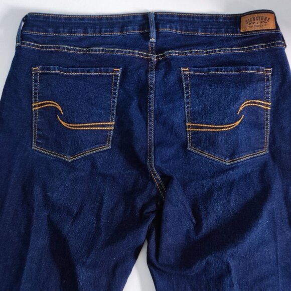 Signature by Levi Strauss Jeans modern skinny women's size W34/L32 dark blue - Picture 4 of 15